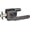 Steel Gray, variant on Klamerit Steel Gray Door Handles Interior with Lock, Zinc Alloy Privacy Door Locks Interior for Bedroom & Bathroom, Heavy Duty Modern Keyless Lever, Reversible for Left or Right-Handed