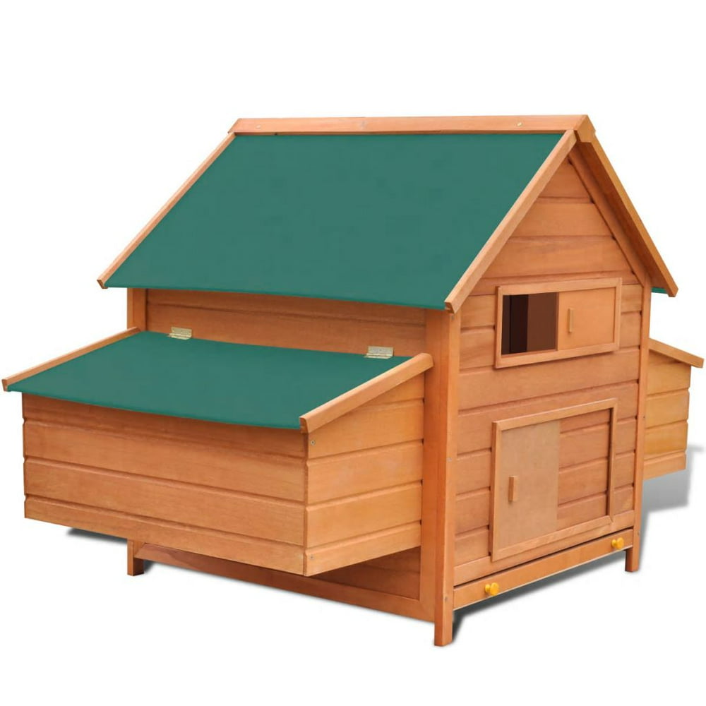Chicken Coop Wood 61.2"x38.2"x43.3"