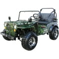 thumbnail image 3 of Ricky-power-sports RPS 2 Seater 125cc 7.75HP Gasoline Go-Kart - Camo Green, 3 of 6