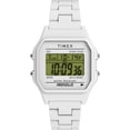 thumbnail image 1 of Reloj Timex T80, unisex, caja de 36 mm, esfera digital, pulsera blanca, 1 of 1