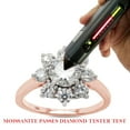 thumbnail image 7 of 1 1/2 ct. t.w Center 6MM Round Cut Lab Created Moissanite Diamond Halo Flower Engagement Ring For Women In 10K Solid Rose Gold (G-H Color, VVS1 Clarity, 1.50 Cttw)-9, 7 of 7