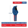 thumbnail image 2 of Pipe Cutter Aluminum Alloy Manual Cutter Pipe Scissor SK5 Steel Blade Cutting Hand Tool ,Easy to Use, 2 of 5