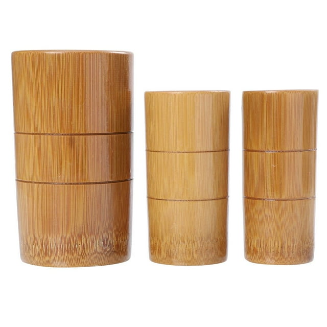 3pcs Bamboo Craft Cupping Therapy Massagers Bamboo Cupping Massage Cups