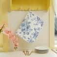 thumbnail image 4 of Blue Floral Dish Drying Mats 18x24 Inch Blue and White Chinoiserie Flower Drying Mats Seasonal Vintage Decorative Coffee Bar Mat Absorbent Fast Drying for Kitchen Dining Room Decor, 4 of 7