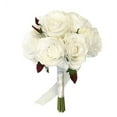 thumbnail image 3 of Keepsake Artificial Rose Bouquet /centerpiece/table top flower (White), 3 of 3