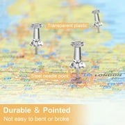 500Pcs Clear Push Pins, Thumb Tack for Wall, Clear Poster Pins for Wall Hangings, Cork Board
