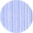 thumbnail image 1 of Ahgly Company Indoor Round Solid Blue Modern Area Rugs, 3' Round, 1 of 4