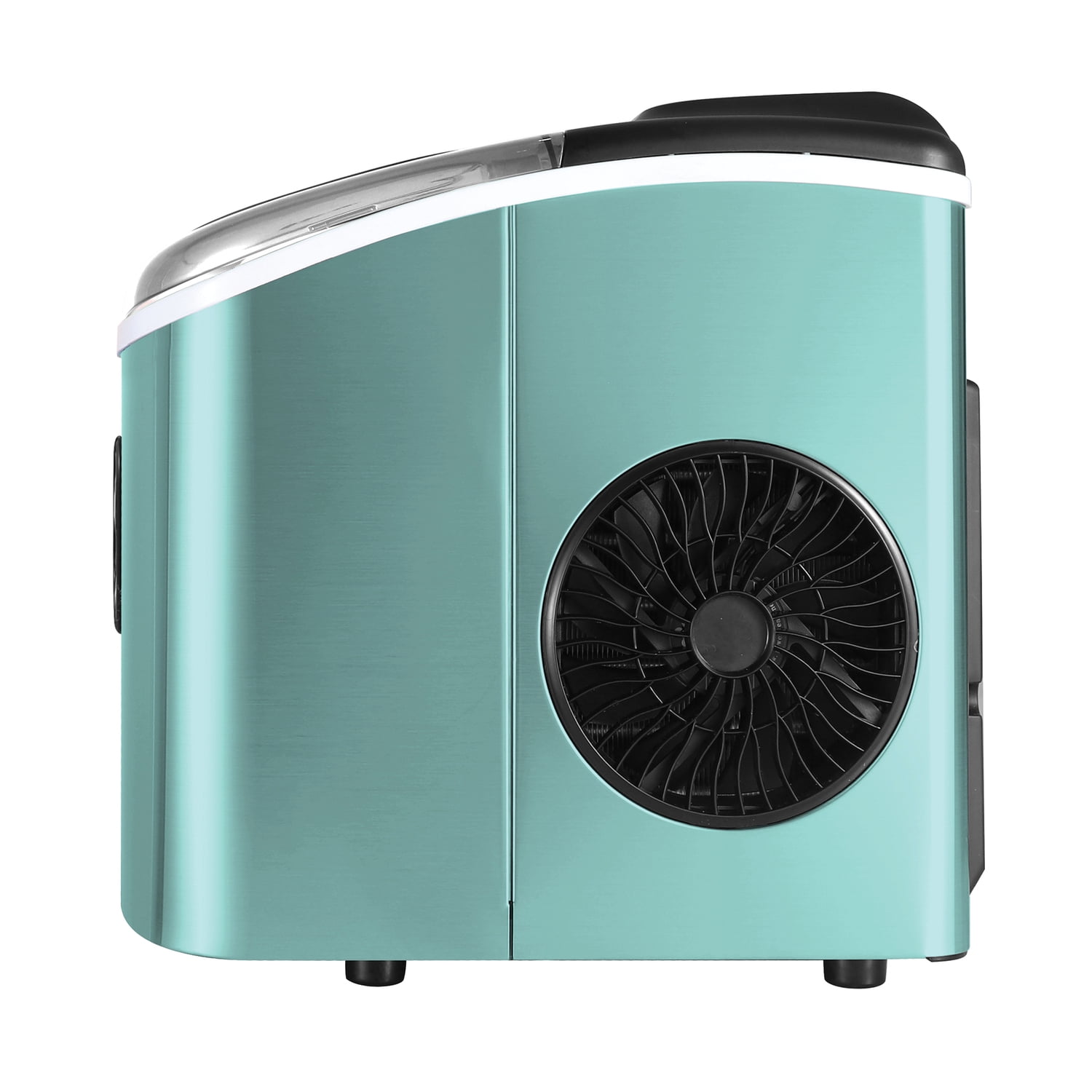 Frigidaire 26 Lbs. per Day Self-Cleaning Stainless Steel Ice Maker, Blue