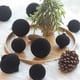 thumbnail image 4 of Adornos Navideños Flocados de Terciopelo Pintado de Plástico para Árbol de Navidad, 6 Cm, 12 Unidades, En Caja, 4 of 7