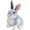 Gray, variant on 7.87 Inch Bunny Plush Toy Soft Plush Stuffed Simulated Bunny Plush Toy Easter Plush Kids Gift