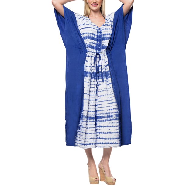 HAPPY BAY HAPPY BAY Women's Plus Size Kaftan Evening Dress Cover Ups