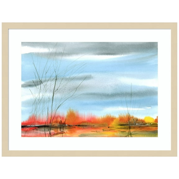 Amanti Art Interference Wood Framed Wall Art Print