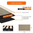 thumbnail image 5 of Self Adhesive Acoustic Wall Panels, 3D Peel and Stick Wall Panels for Sound Insulation, 24 x 48 in, 4 Piece, White, 5 of 10