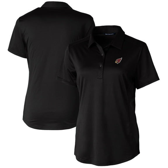 Women's Cutter & Buck Black Arizona Cardinals Prospect Textured Stretch Polo