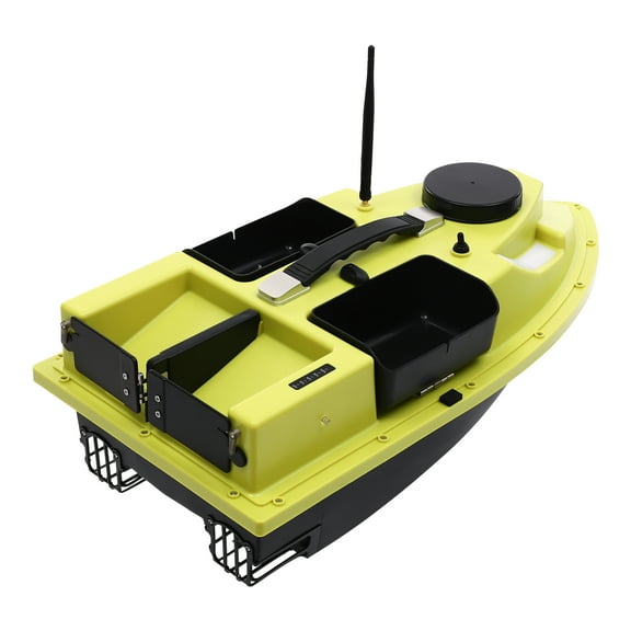 Fishing Boat with GPS Location, 2.4G Remote Control, Waterproof ABS, 4 Compartments for Bait, Powerful Motor, Ideal for Outdoor Fishing