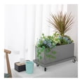 thumbnail image 3 of Palette Rectangulaire pour Plantes d'Intérieur et d'Extérieur avec Roues, Grande Soucoupe en Résine Synthétique, 3 of 4