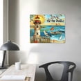 thumbnail image 4 of ONETECH Nautical Lighthouse Wall Art Seascape Beach Seagull Boat Starfish Pictures Wall Decor Canvas Sunset  Framed Modern Artwork for Bathroom Bedroom Dining Room Office, 4 of 6
