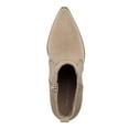 thumbnail image 3 of SUN STONE Womens Beige Goring Comfort Abiigail Pointed Toe Block Heel Zip-Up Booties 11 M, 3 of 4