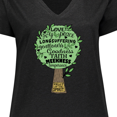 thumbnail image 4 of Inktastic Fruit of the Spirit Bible Quote Women's Plus Size V-Neck T-Shirt, 4 of 5