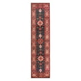 thumbnail image 3 of My Magic Carpet 2.5'x10' Machine Washable Non-Slip Kitchen Hallway Runner Rug - Ramage Indigo, 3 of 5