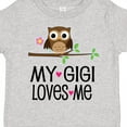 thumbnail image 4 of Inktastic My Gigi Loves Me Girl Owl Girls Toddler T-Shirt, 4 of 5