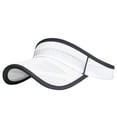 thumbnail image 3 of Running Visor Sun Visor Wide Brim UV Protection Breathable Adjustable Empty Top Cap for Beach Golf Tennis Outdoor Sports Men Women,White, 3 of 5