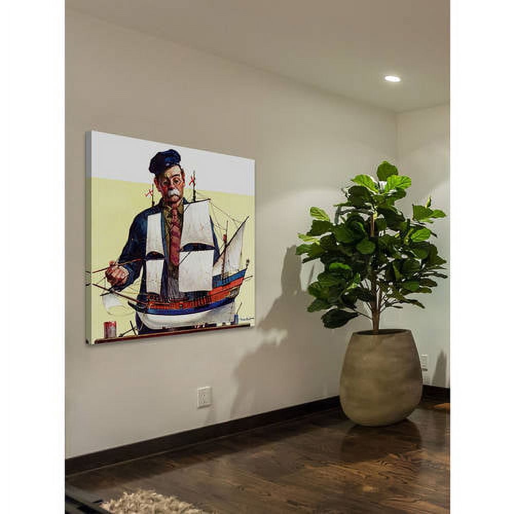 Marmont Hill - "Model Ship" Painting Print on Wrapped Canvas