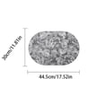 thumbnail image 3 of SLYNSHome Oval Shaped Thermal Insulation Pad, Heat-Resistant Tabletop Protector Mat, Non-Slip Grease-Proof Dining Placemat for Kitchen and Home Use,17.5*12 inch, 3 of 5