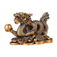 thumbnail image 2 of facefd Trésors Collection de Statue de Dragon Exquis pour le Bureau à Domicile Bronze, 2 of 9