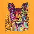 thumbnail image 5 of Wild Bobby Dean Russo Colorful Cat Abyssinian Cat Lover Men Graphic Tee, Gold, 3X-Large, 5 of 5