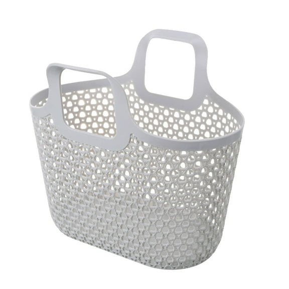 Portable Shower Caddy Basket, Organizer Storage Tote with Handles for Bathroom, College Dorm, Kitchen, Grey