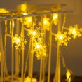 thumbnail image 4 of EUDIDV Xmas Decor Items 3 Meters Christmas Lights 20 LED Snowflake String Lights Lights For Patio Garden Party Home Decor Holiday Decorations, 4 of 4