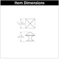 thumbnail image 4 of Hickory Hardware P3015 Studio 1-1/4" Square Pyramid Top Urban Cabinet Knob / Drawer Knob /, 4 of 5