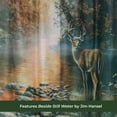 thumbnail image 2 of Rivers Edge Products Bathroom Shower Curtain, 70 x 72 Inches, Unique Bath Curtain with Hooks, Printed Licensed Art of Animal Nature Scene, Deer, 2 of 7