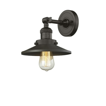 

Innovations Lighting 203 Railroad Railroad 1 Light 8 Tall Bathroom Sconce - Bronze
