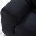 thumbnail image 6 of Aukfa 99" Oversized Cloud Sofa Boneless Couch 4-Seater Tufted Upholstered Sofa for Living Room, 2 Pillows, Corduroy, Black, 6 of 9