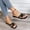Black, variant on Uheoun Womens Sandals Clearance Sale! Sale! Women's Summer Flat Slides Sandals Casual Strap Cross Slip On Sliders Beach Flat Sandals for Women