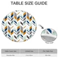 thumbnail image 6 of Boho Floral Decorative Round Tablecloth with Elastic Hem, Fits 38 to 42 Inch Tables, 44" Durable Material for Year Round Use, 6 of 7