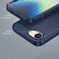 thumbnail image 3 of PANDACO Navy Brushed Metal Case for iPhone 16e, 3 of 5