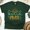Forest Green, variant on Cute Beach Please T-Shirt – Vacation Graphic Tee with Sunset and Flip Flops, Gold, Size M