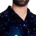 thumbnail image 5 of Cancer Constellation Men's Short Sleeve Button Down Casual Beach Printed Shirts, 5 of 6