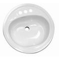 thumbnail image 3 of Bootz Industries 111000 Lavatory Sink Round Steel 19 In. White, 3 of 3