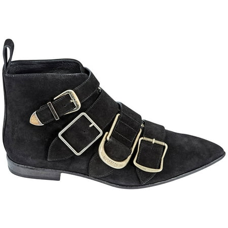 

Burberry Ladies Black Buckled Ankle Boots Brand Size 36