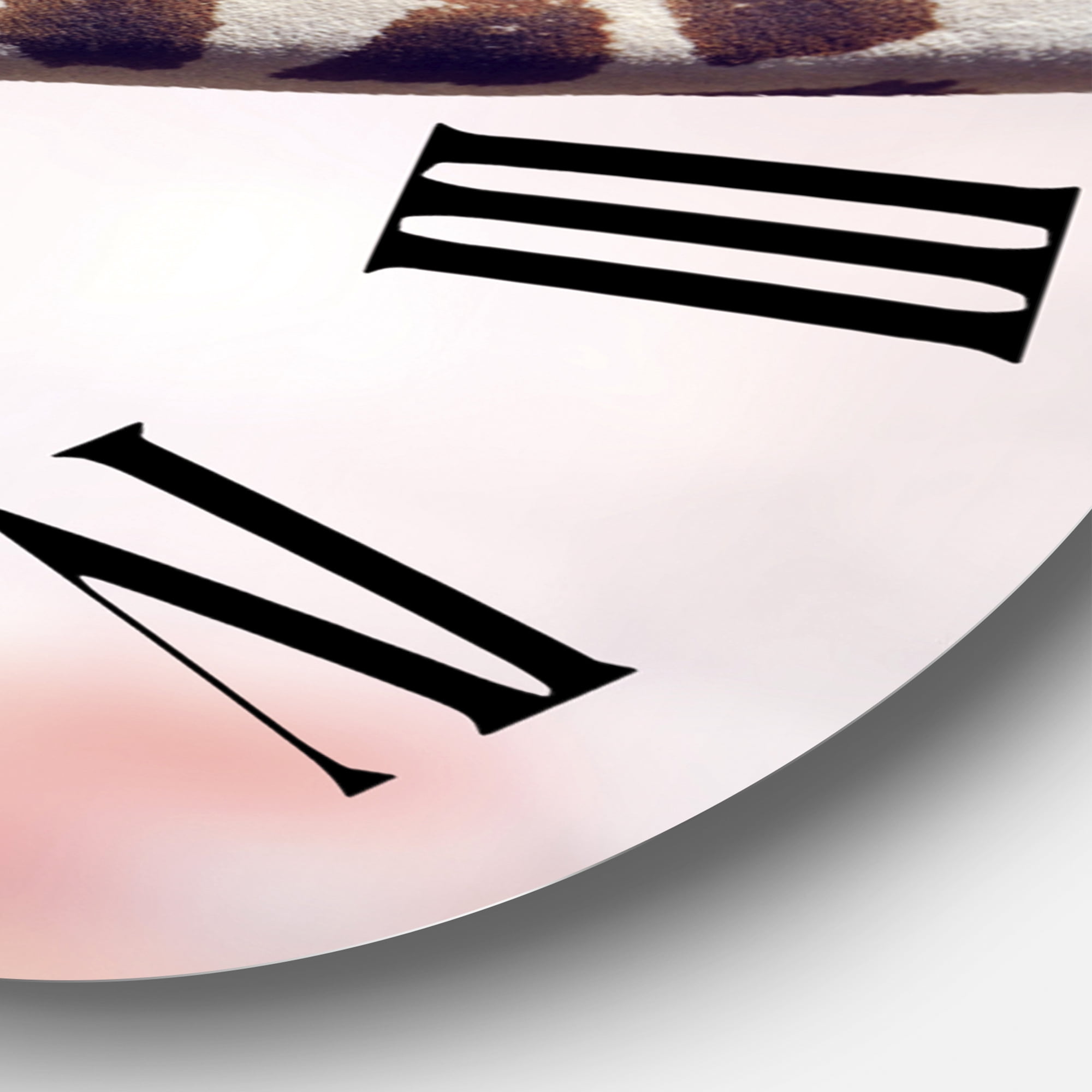 Designart 1 in Quartz Farmhouse Wall Clock
