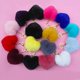 thumbnail image 2 of LLavero de bolas de felpa de arcoíris para mujer, colgante decorativo con pompones de corazón, joyería de moda para bolso y coche, novedad, 2 of 4