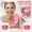 Pink, variant on Portable Braces Cleaning Box, Denture Cleaner Container with Built-in Brush, Travel Teeth Case for Retainer and Aligner, Home and Hotel(Blue)