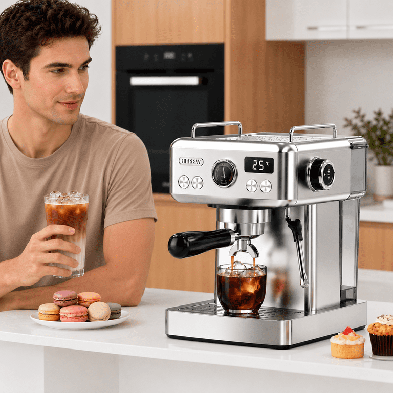 HiBREW 58mm Espresso Machine H10A, 20 Bar Coffee Maker with PID