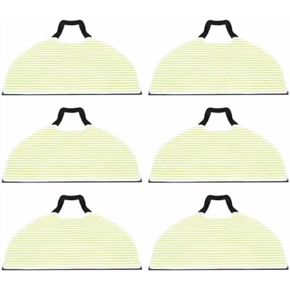 6-Pack Mop Pads Compatible for Shark Matrix Plus AI Ultra 2-in-1 Robot Vacuum AV2610WA, RV2610WA, RV2610BTUS, AV2620WA, AV2630WA, RV2410WD, RV2402WD