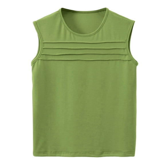 GERsome Girls Athletic Tank Tops Kids Solid Color Crewneck Sleeveless Tops for Gym Yoga 5-14 Years