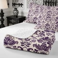 thumbnail image 4 of Manfei Hippie Damask Twin Quilt Set 2 Pieces,Exotic Style Twin Coverlet Set,1 Bedspread and 1 Pillowcase, 4 of 7